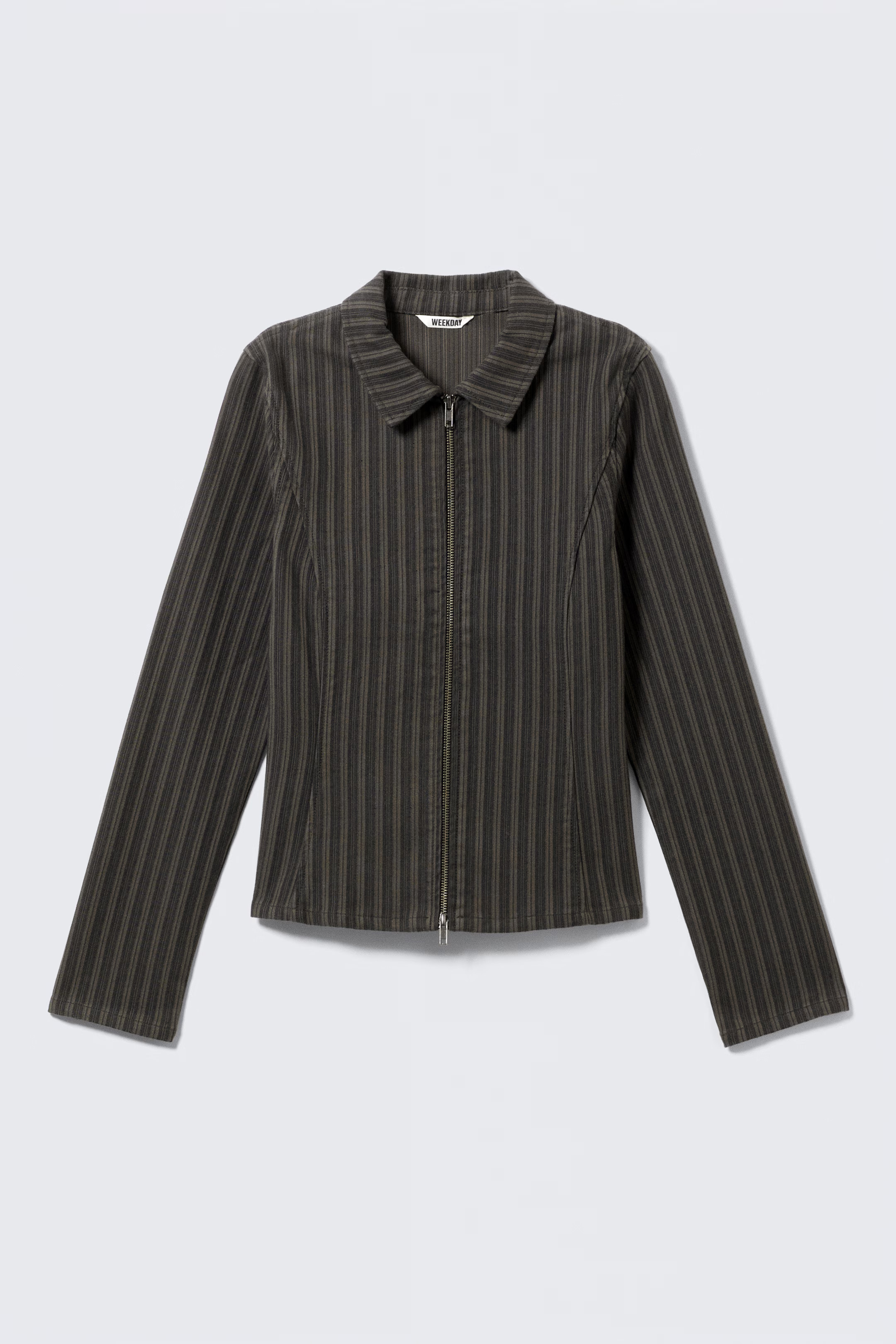 Veste zippée ajustée en velours côtelé | H&M (FR, IT, ES, PT, BE)