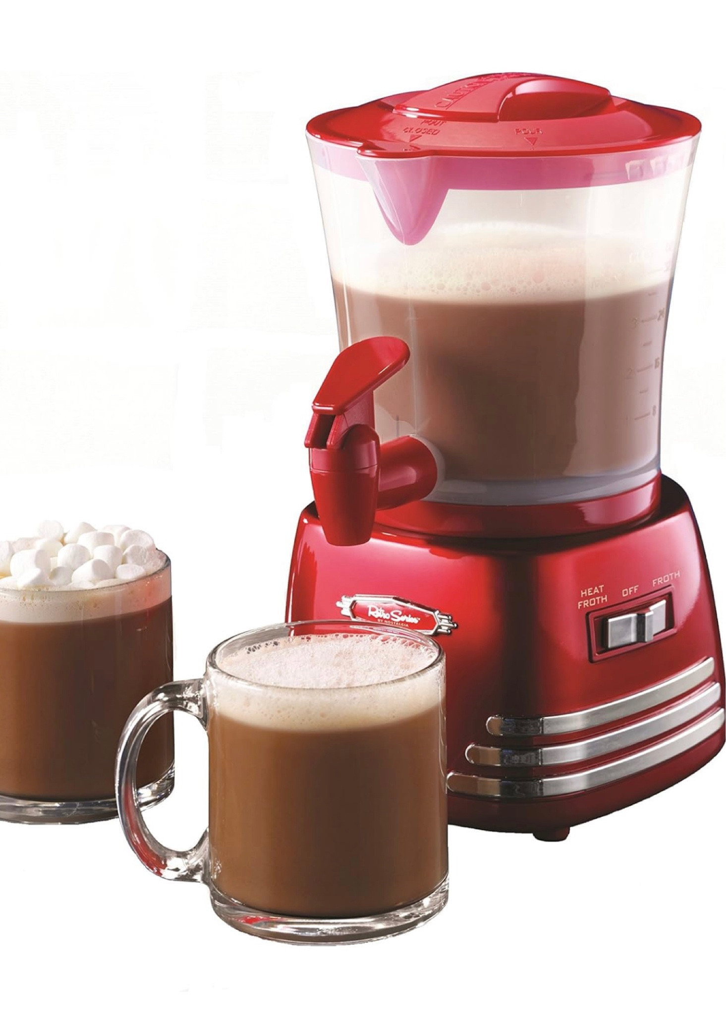Nostalgia Retro Frother and Hot Chocolate Maker and Dispenser, 32 Oz, for Coffees, Lattes, Cappuccinos, Red

#gifts #hotchocolate

#LTKGiftGuide #LTKCyberWeek #LTKHoliday