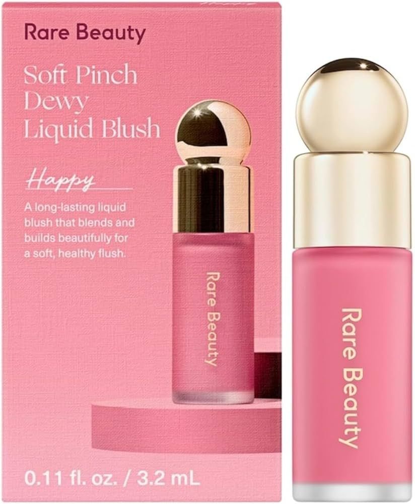 Rare Beauty by Selena Gomez Soft Pinch Liquid Blush Mini Size - Happy - Dewy Cool Pink | Amazon (US)