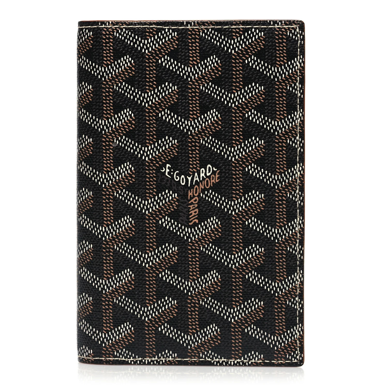 GOYARD Goyardine Grenelle Passport Wallet Black Gold | FASHIONPHILE (US)