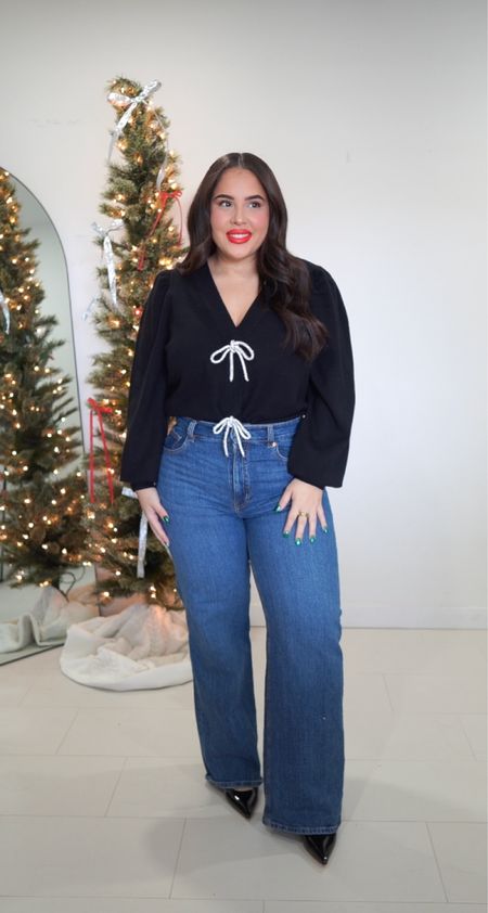 Cute & casual holiday outfit! Sweater size XL & jeans size 12

#LTKmidsize #LTKparties #LTKHoliday