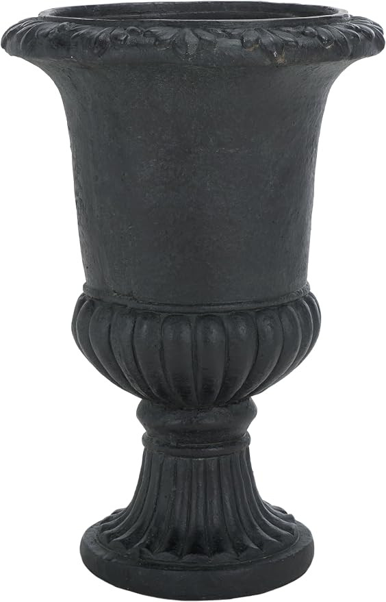 SAFAVIEH Outdoor Collection Paul Traditional Black Planter (Fully Assembled) | Amazon (US)