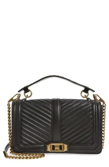 Rebecca Minkoff Love Studded Handle Crossbody Bag - Black | Nordstrom