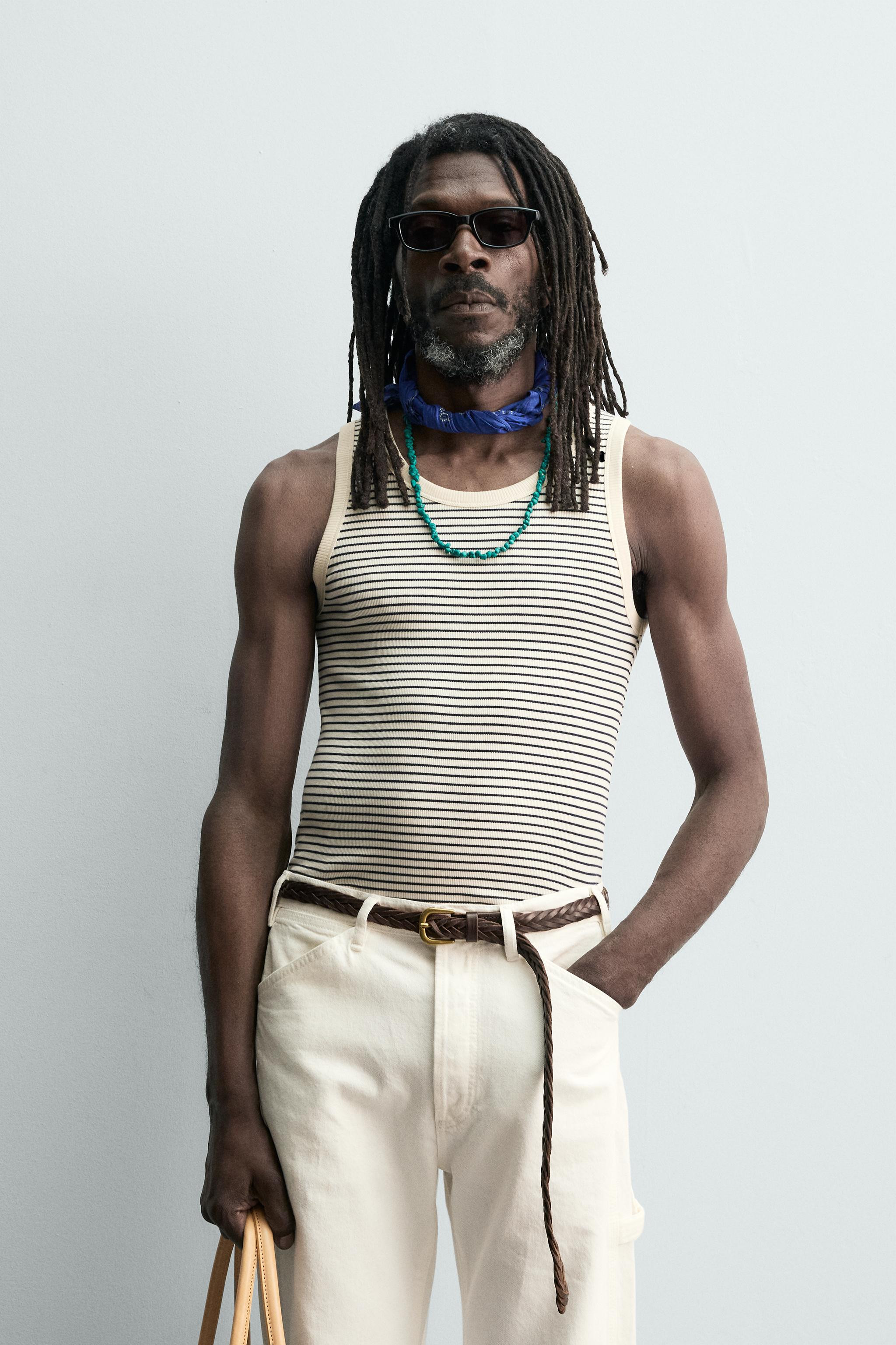 TANKTOP MIT JACQUARD-STREIFEN X AARON LEVINE | Zara DE