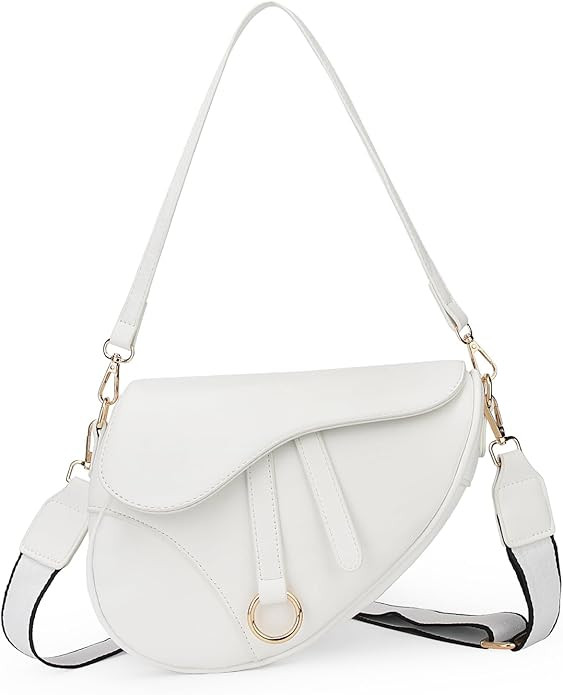 JBB Women Saddle Shoulder Bag Clutch Purse Small Crossbody Bag Satchel Bags Handbag PU Leather | Amazon (US)