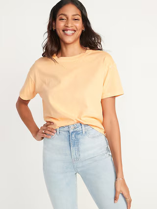 Short-Sleeve Vintage Easy T-Shirt for Women | Old Navy (US)