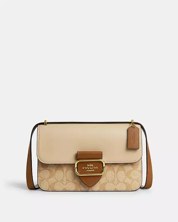 Large Morgan Square Crossbody In Blocked Signature Canvas | Coach Outlet CA
