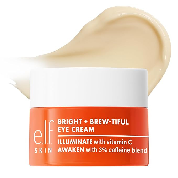 e.l.f. SKIN Bright + Brew-tiful Eye Cream Mini, Helps Brighten Appearance Of Undereye Dark Circle... | Amazon (US)
