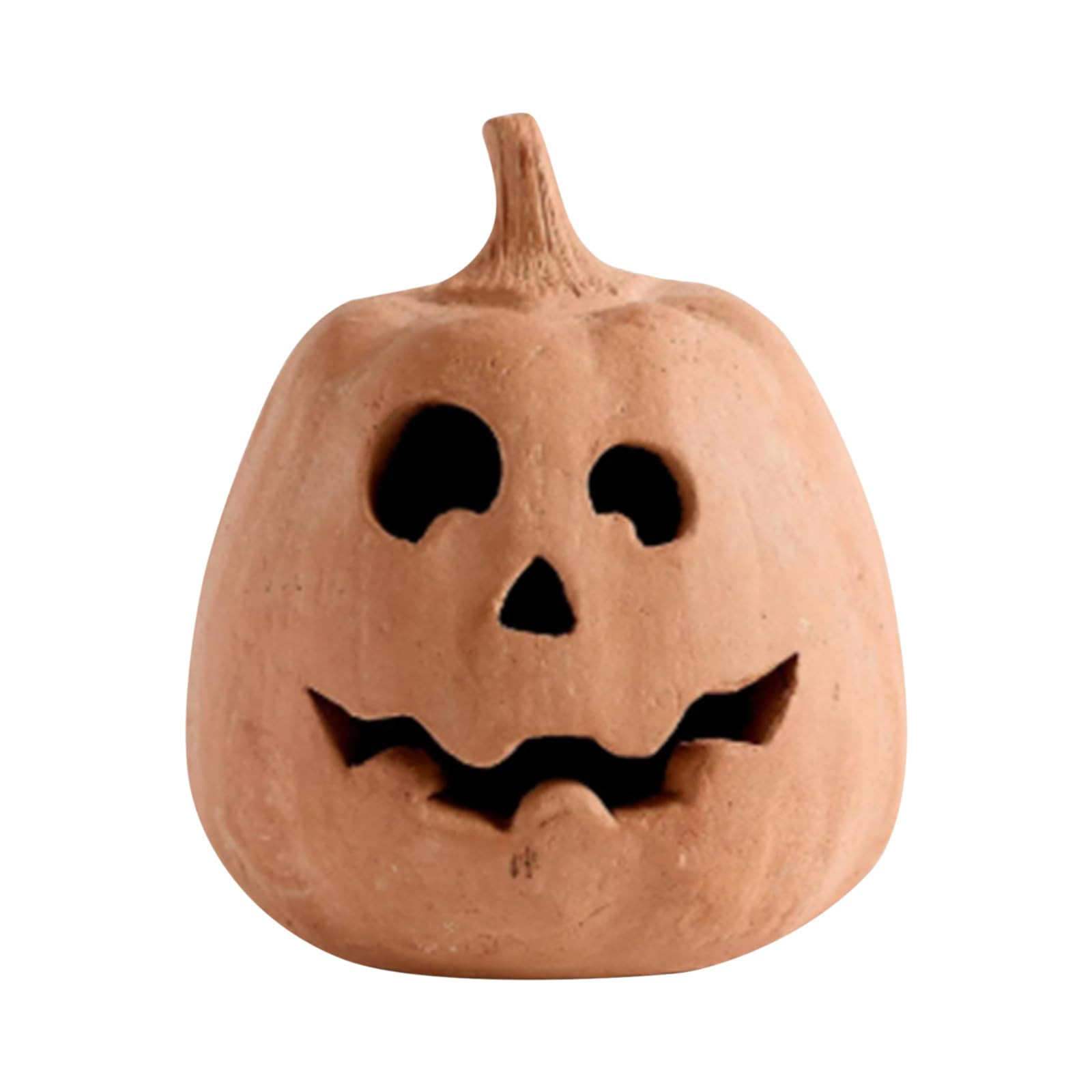 Fall Decor - Halloween Decorations - Handmade Terracotta Pumpkin Jack O' Lantern Outdoor Indoor -... | Amazon (US)