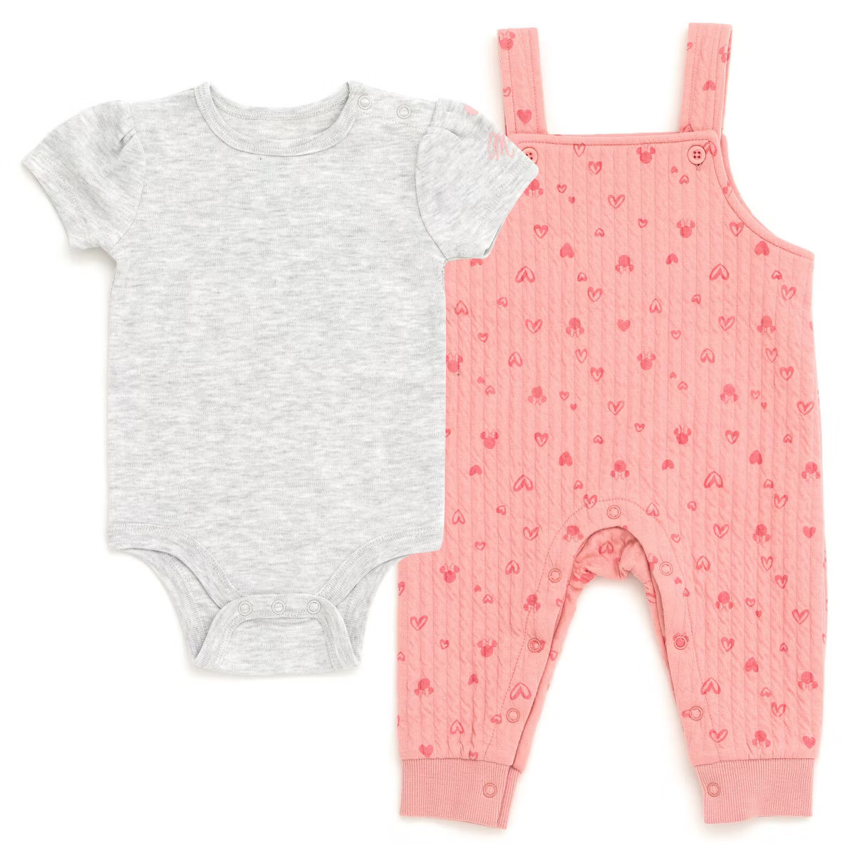 Disney Minnie Mouse Mickey Mouse Winnie the Pooh Eeyore Tigger Piglet Baby Girls Bodysuit and Ove... | Target