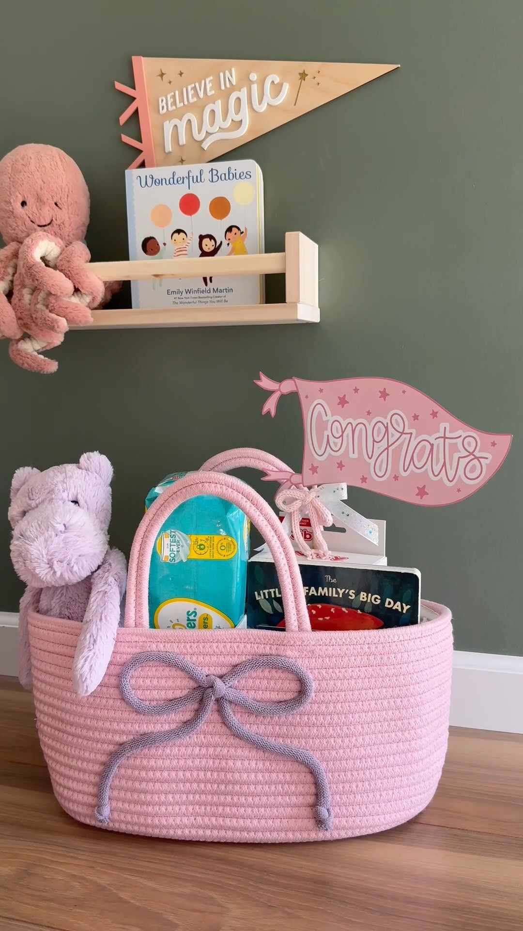 A girly baby shower gift basket idea! 🎀 

#LTKGiftGuide #LTKBaby #LTKBump