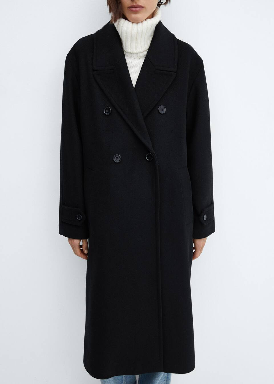 Oversize wool coat -  Women | Mango United Kingdom | MANGO (UK)