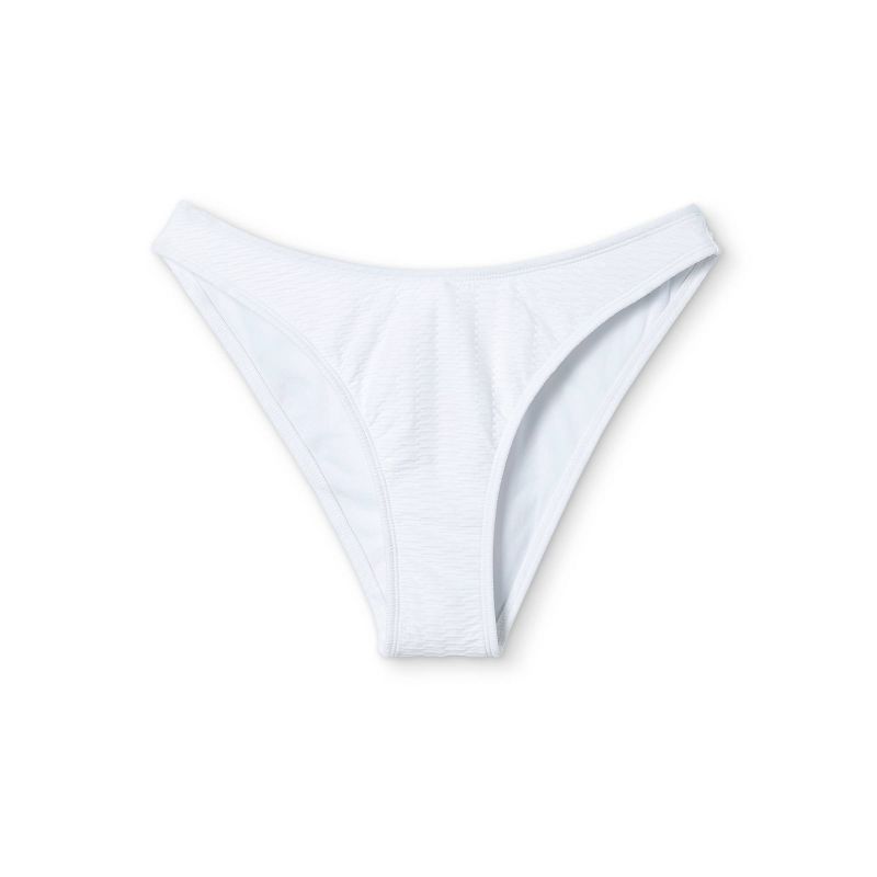 Women's Textured Scoop Bikini Bottom - Stoney Clover Lane x Target White | Target