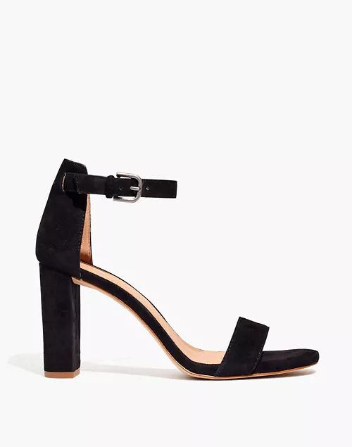 The Brooke Ankle-Strap Sandal in Suede | Madewell