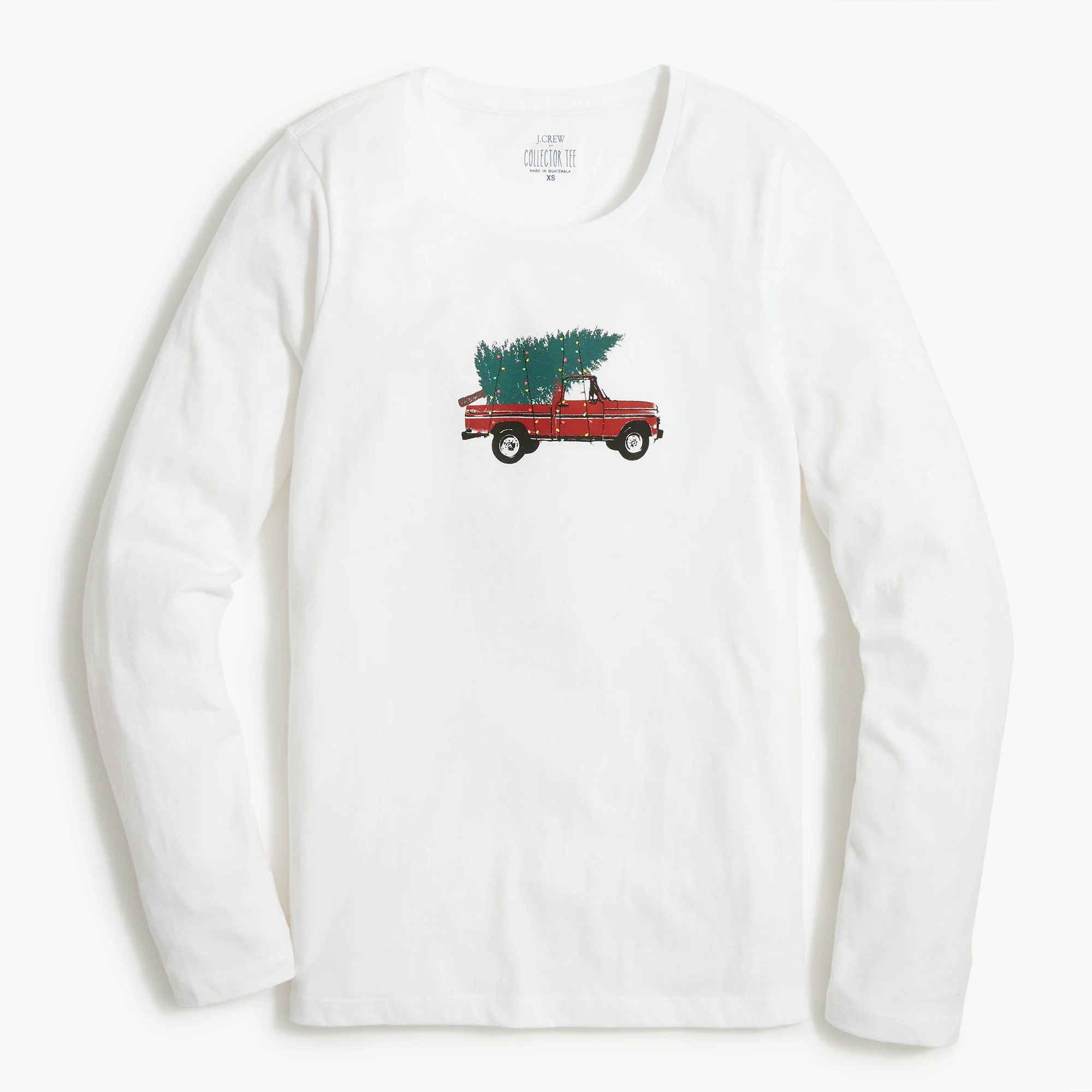 Long-sleeve holiday truck graphic tee | J.Crew Factory