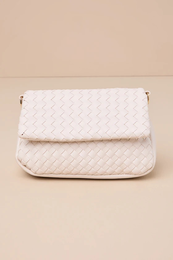Coordinated Cutie Ivory Woven Crossbody Bag | Lulus