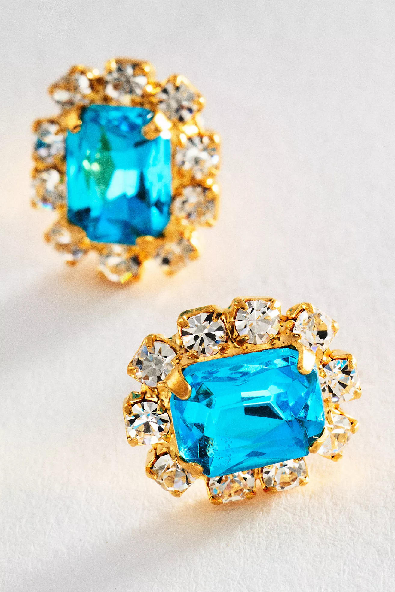 The Pink Reef Crystal Petite Stud Earrings | Anthropologie (US)