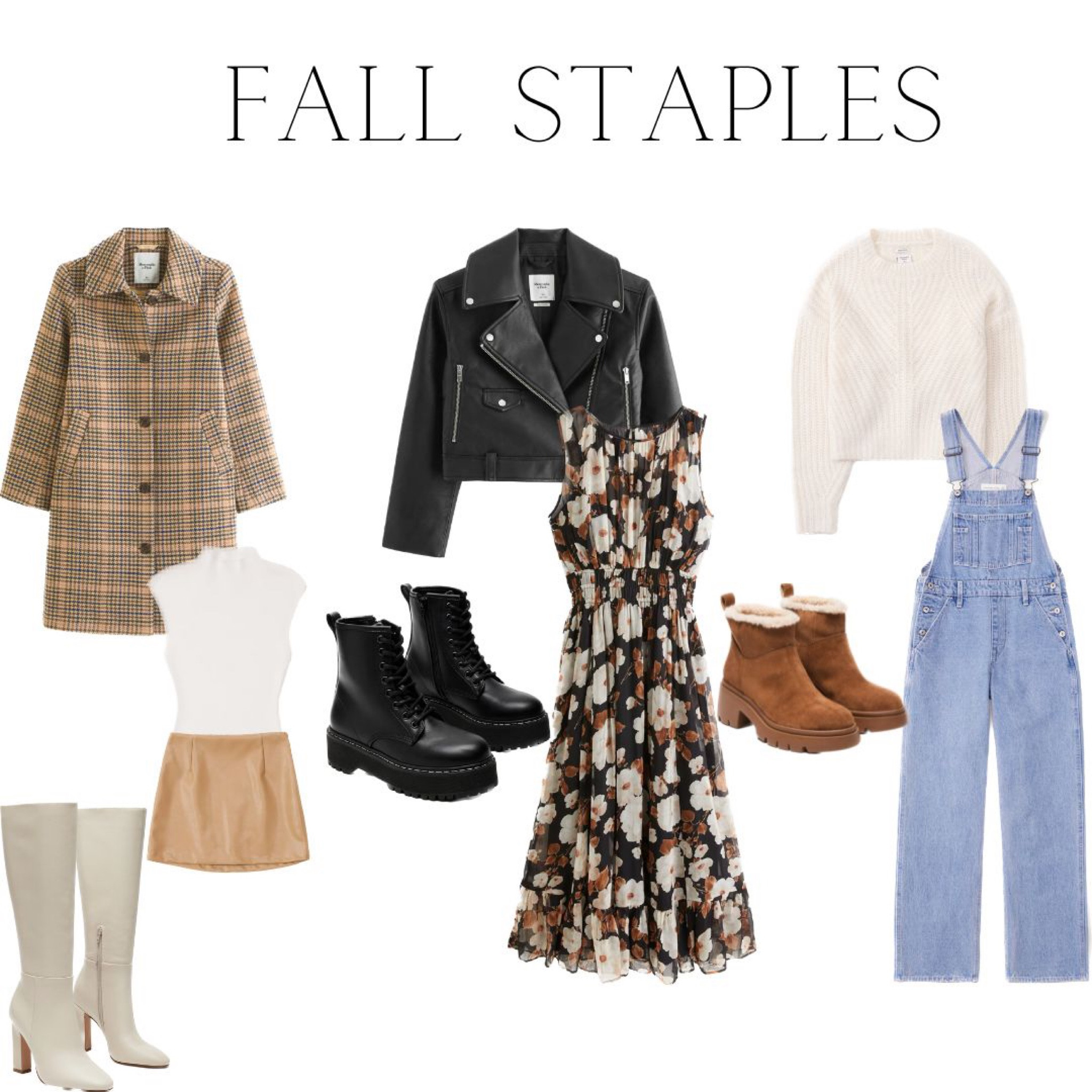 Fall Fashion Staples 



fall outfits, fall staples, fall wardrobe, fall fashion inspo, capsule wardrobe, fall ootd, leather jacket, crewneck sweater, fall boots, boot season, booties, combat boots, fall layers, leather skirt, wool coat, overalls, neutral style, neutral aesthetic, fall wardrobe essentials, transitional wardrobe, sweater weather, seasonal staples, seasonal fashion, fall street style, cozy outfits, 

#LTKstyletip #LTKshoecrush #LTKSeasonal