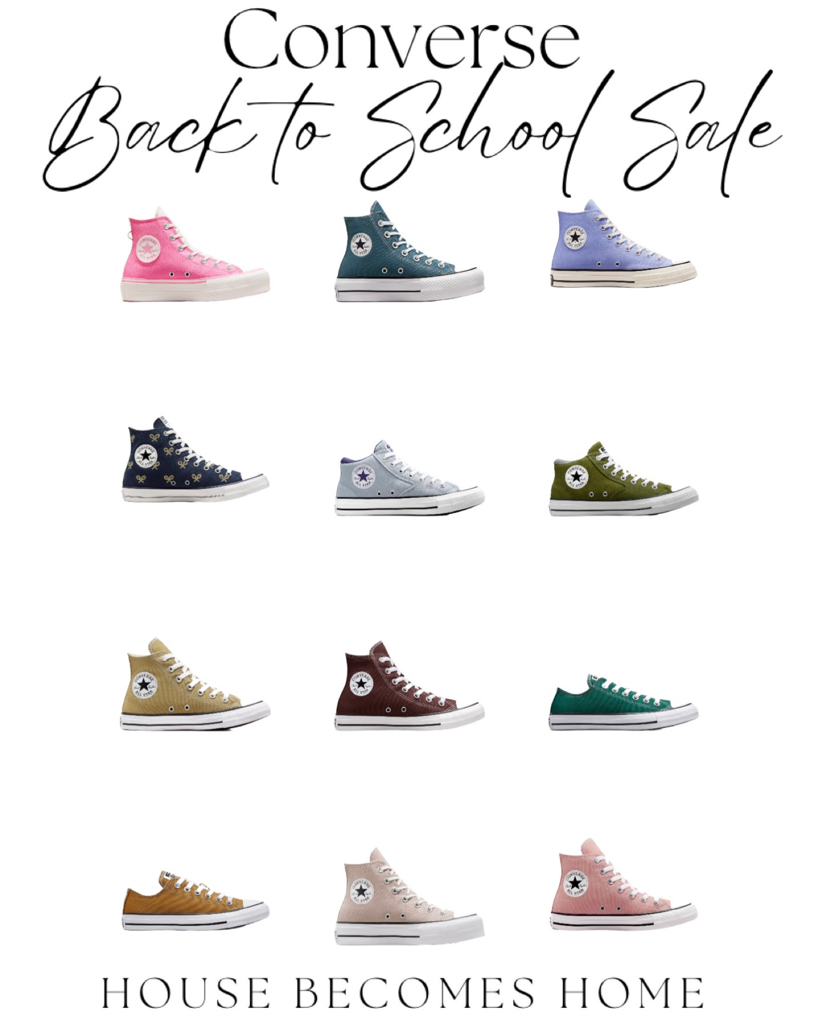 Converse back to school on sale sale