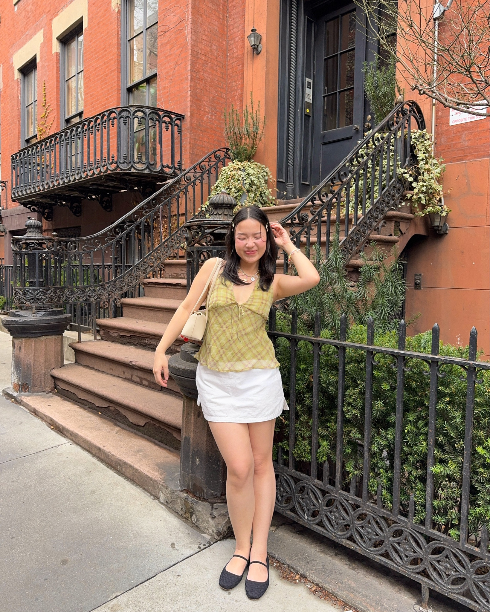 nyc casual spring outfit inspo 🌸

sizing: top, skirt and shoes are in size 6 🤍

🏷️ colorful outfit, summer outfit inspo, easy outfit, girly summer outfit, spring outfit aesthetic, spring outfit idea, mini white skirt, summer skort, white skort, comfortable shoes, walking shoes, mary janes


#LTKStyleTip #LTKPetite