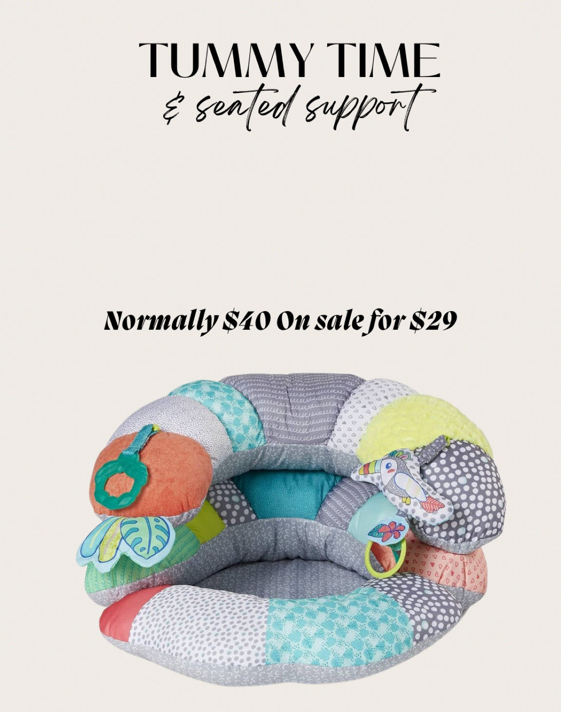 Tummy time/ Seated support 

#LTKbaby