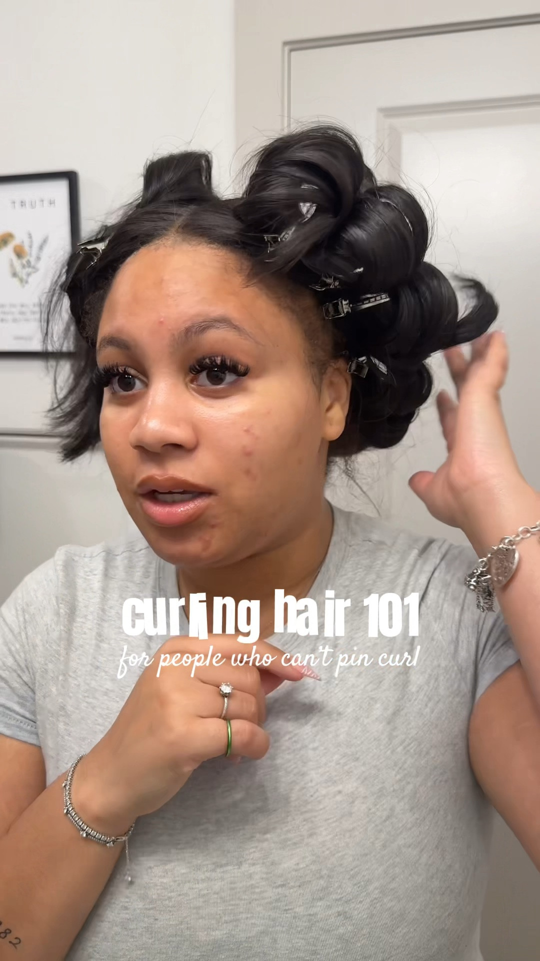 Pin curl ingredients