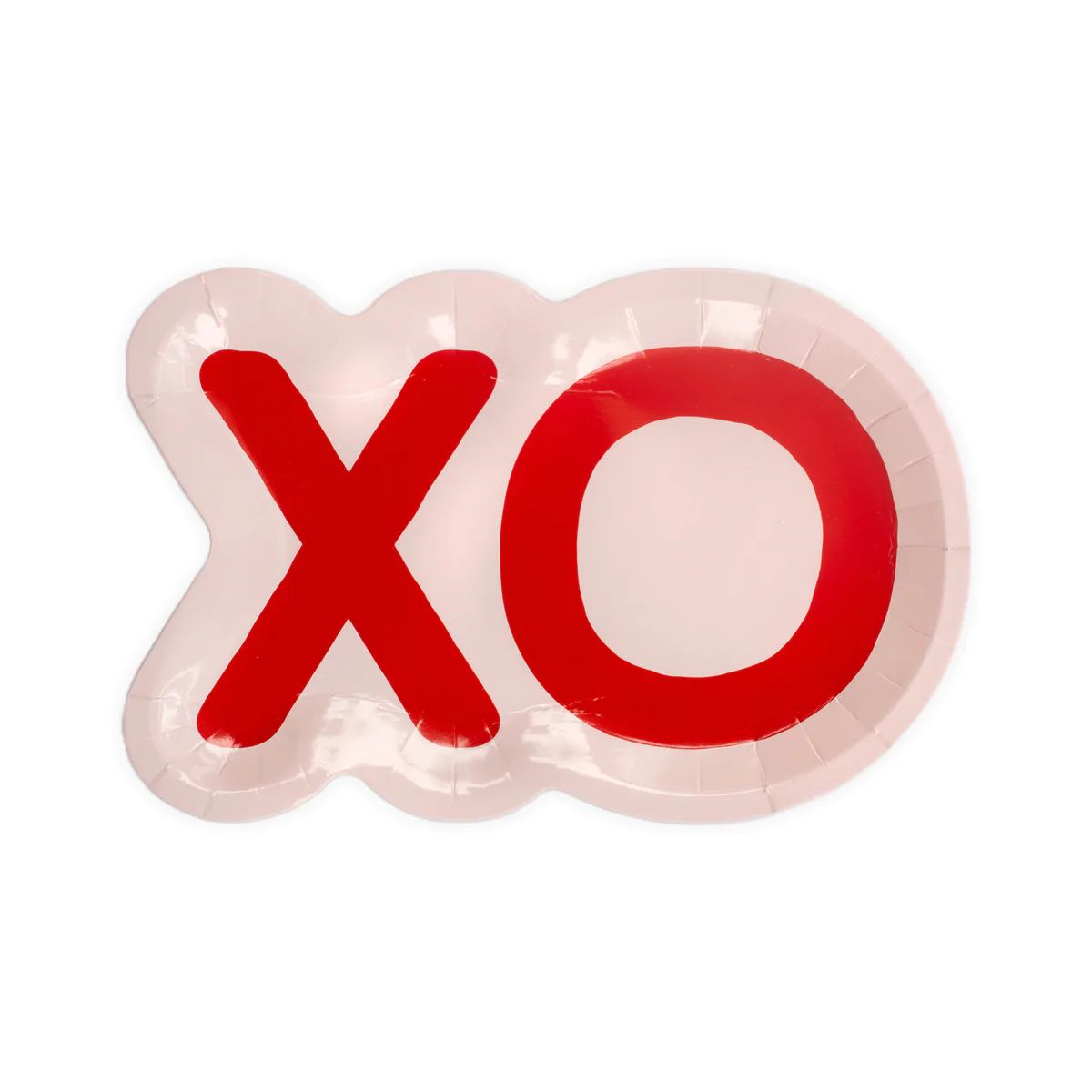XO Shaped Paper Plates | My Mind's Eye