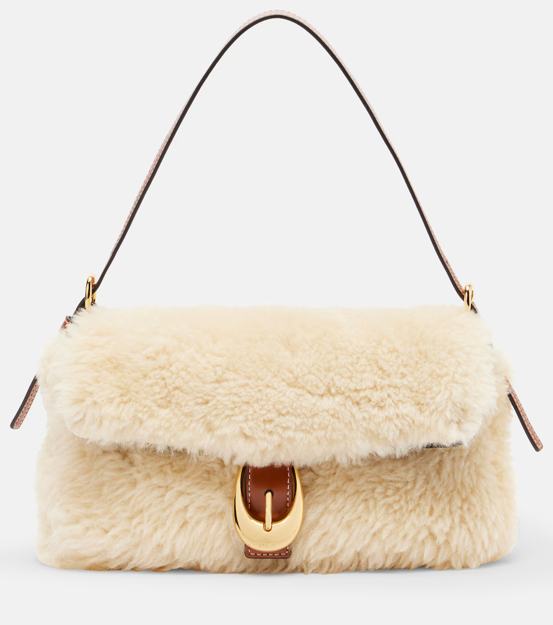 Harlow shearling shoulder bag | Mytheresa (UK)