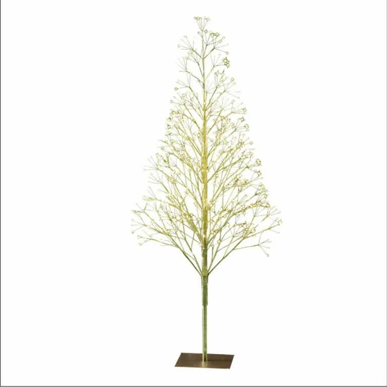 11.8Inch Pre-Lit Starburst Gold Artificial Christmas Tree with Warm White Twinkling LED Lights | Walmart (US)