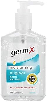 Germ-X Original Hand Sanitizer, With Pump, 8 Fl Ounce (pack Of 12), 96 Fl Oz | Amazon (US)