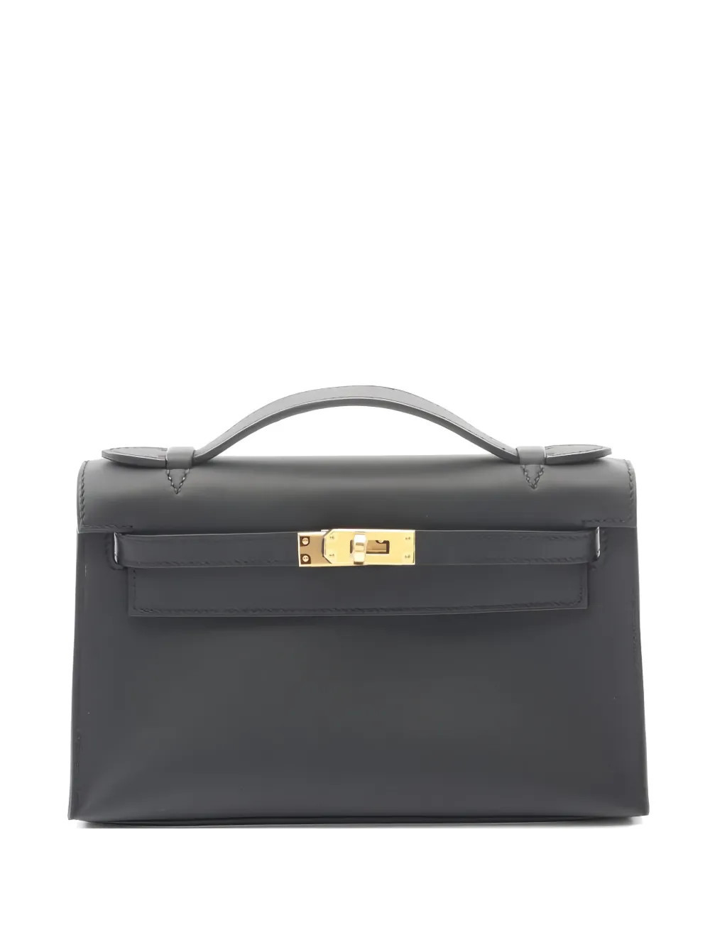 Hermès Pre-Owned 2025 Pochette Kelly top-handle mini bag - Black | Farfetch Global