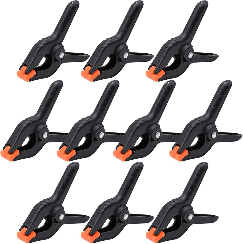 10/20/30/60 Pack Spring Clamps, 3.5in Plastic Spring Clamps, Heavy Duty Clamps for Crafts and Woo... | Amazon (US)