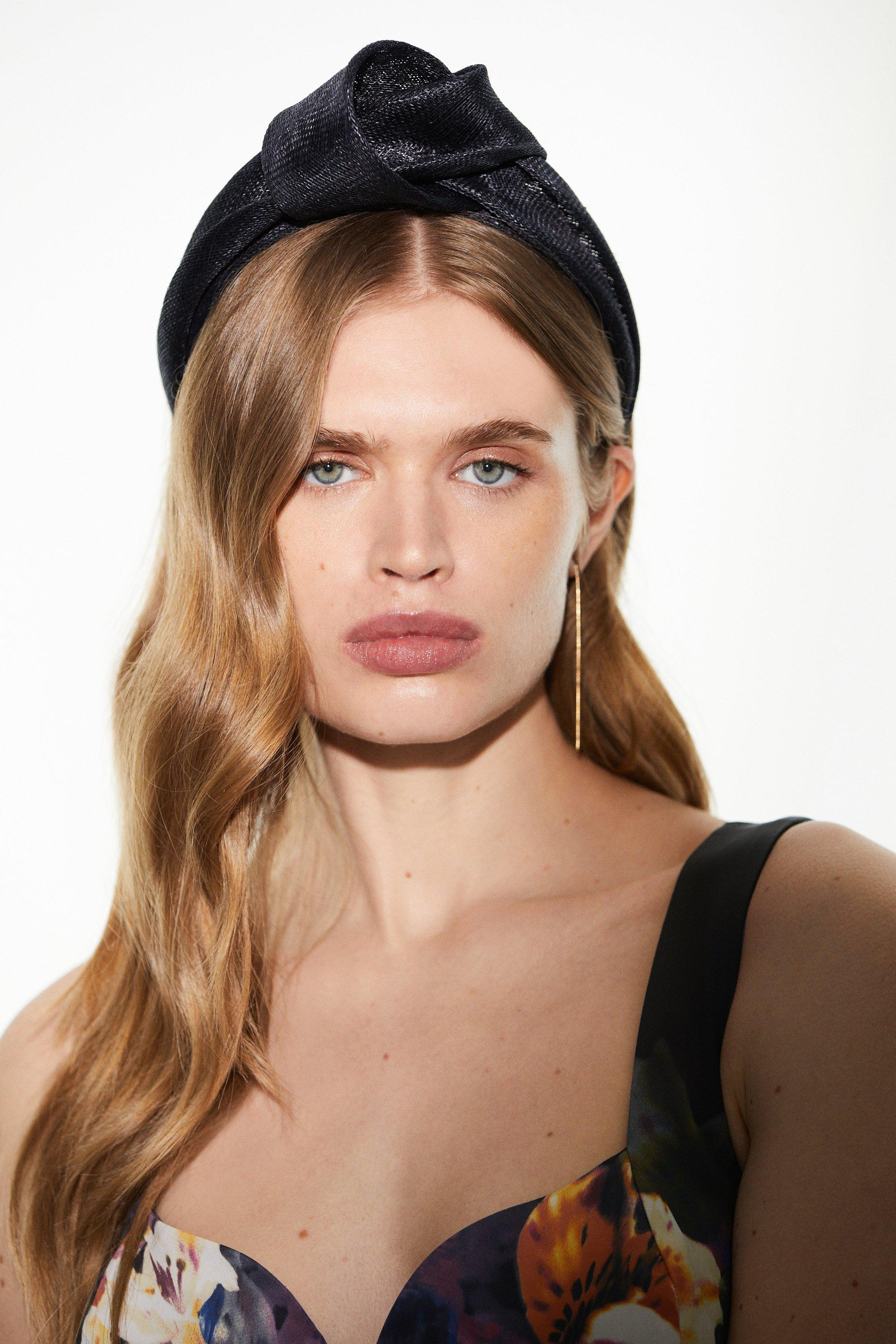 Emily-London Knot Detail Headband | Karen Millen UK + IE + DE + NL