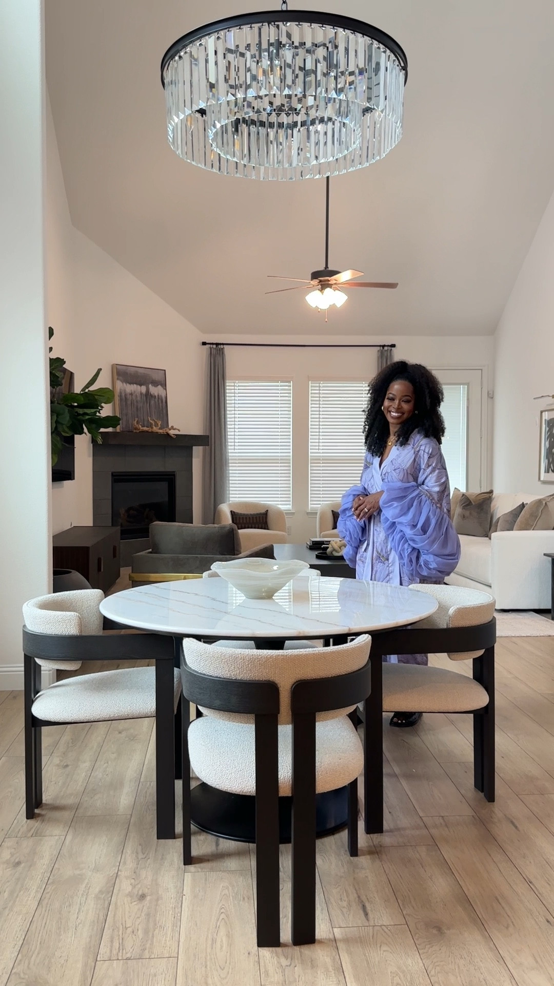 Shop my modern dining room table, dining chairs and chandelier 💕

#LTKU #LTKhome #LTKFind