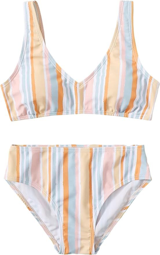 SOLY HUX Girl's Bikini Set Two Piece Swimsuits Bathing Suit | Amazon (US)
