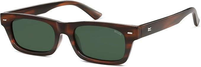 SOJOS Trendy Polarized Rectangle Sunglasses Womens Men Retro Vintage Sun Glasses SJ2379 | Amazon (US)