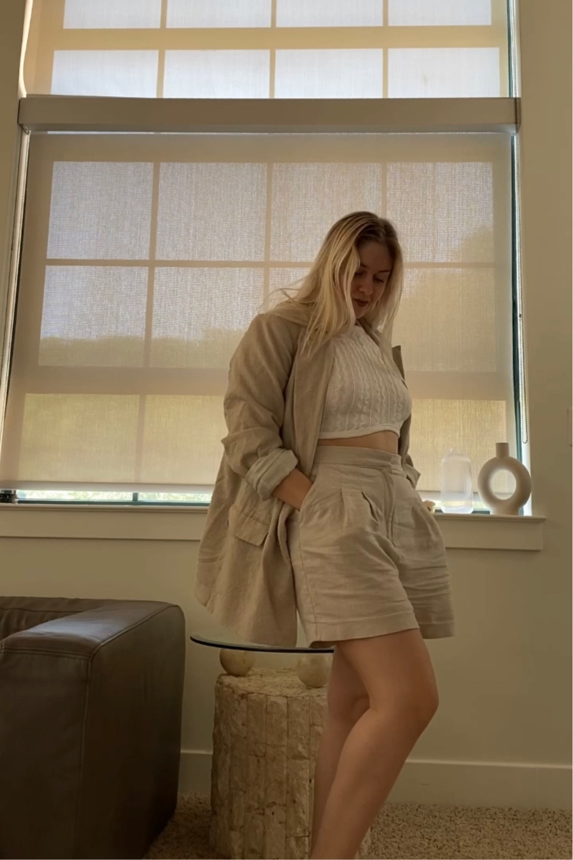 Got this blazer at the Zara in France.  I don’t have the link but I’ve linked an almost identical linen blend beige blazer and the price is better.  I’m normally a S-M in blazers but I wanted an oversized look so bought a Large.  Don’t have exact top link as it’s old but I’ve linked the closest thing & other favorite tops to wear with this fit, along with the shoes I’d wear with it :)

#LTKstyletip #LTKeurope #LTKworkwear