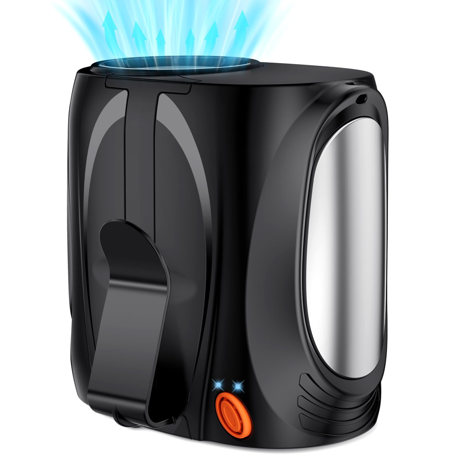 AI Portable Waist Fan, 6-Speed 16000RPM Strong Turbo Airflow, 40H Max Cooling Battery Powered Personal Fan Rechargeable, Hands-Free Shirt/Belt/Neck Fan for Work, Outdoor, Travel, Gift for Men | Amazon (US)