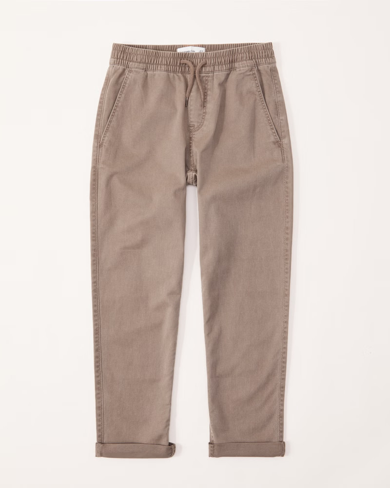 relaxed pull-on taper chino pants | Abercrombie & Fitch (US)