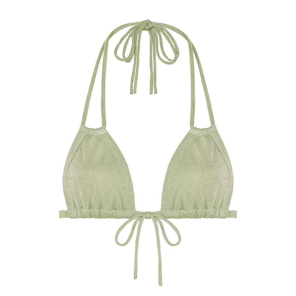 Jade Sparkle Euro Bow Bikini Top | Montce