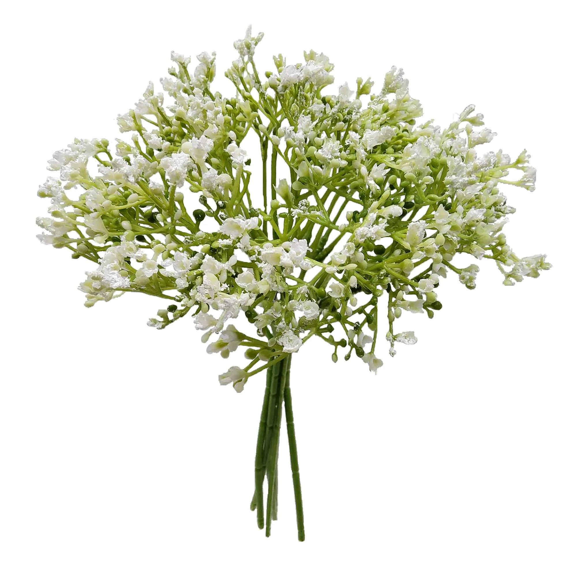 Mainstays 12 inch Artificial Baby's Breath Flower Pick, White Color. Indoor Use. | Walmart (US)