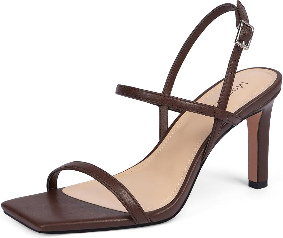 Modatope Womens Sandals Open Toe Strappy Sandals Ankle Strap High Heel Sandals for Women | Amazon (US)