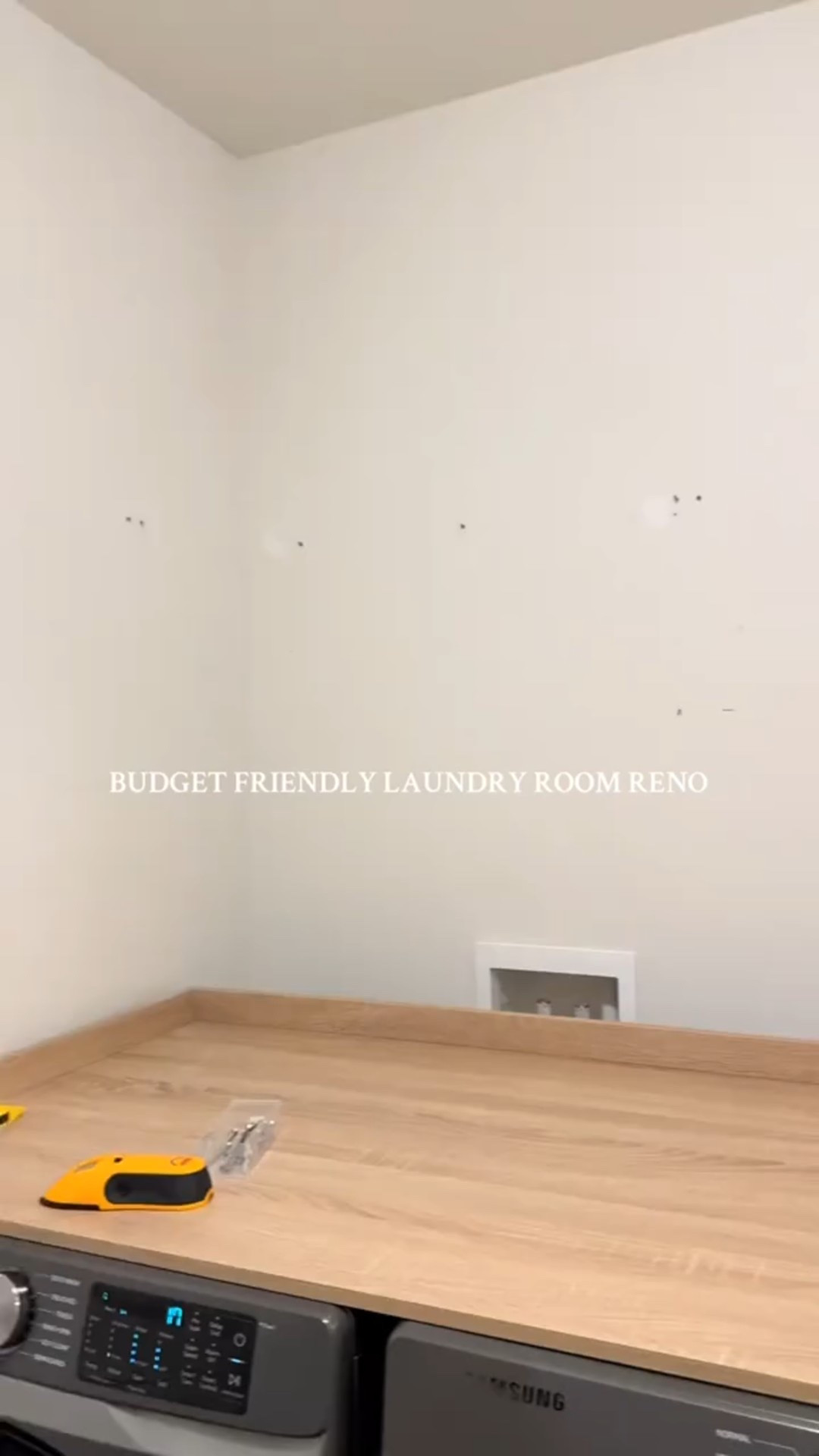 3 days, a few late nights, and a couple of bumps to the head later… my laundry room is finally coming together 😅 still a few things left to finish but I’m so happy with how far it’s come 💚 see ya for part 4! #laundryroommakeover #diyhome #peelandsticktile #budgetfriendly #tiktokmademedoit

#LTKHome