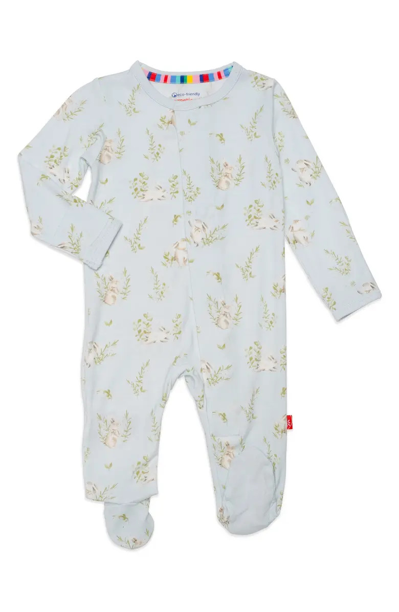 Magnetic Me Hoppily Ever After Bunny Print Footie | Nordstromrack | Nordstrom Rack