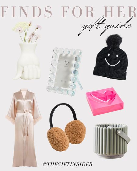 Gifts for her 

Pretty vases, sherpa winter accessories, diffusers, acrylic pieces, bauble frame, smile hat 

#LTKHoliday #LTKSeasonal #LTKGiftGuide