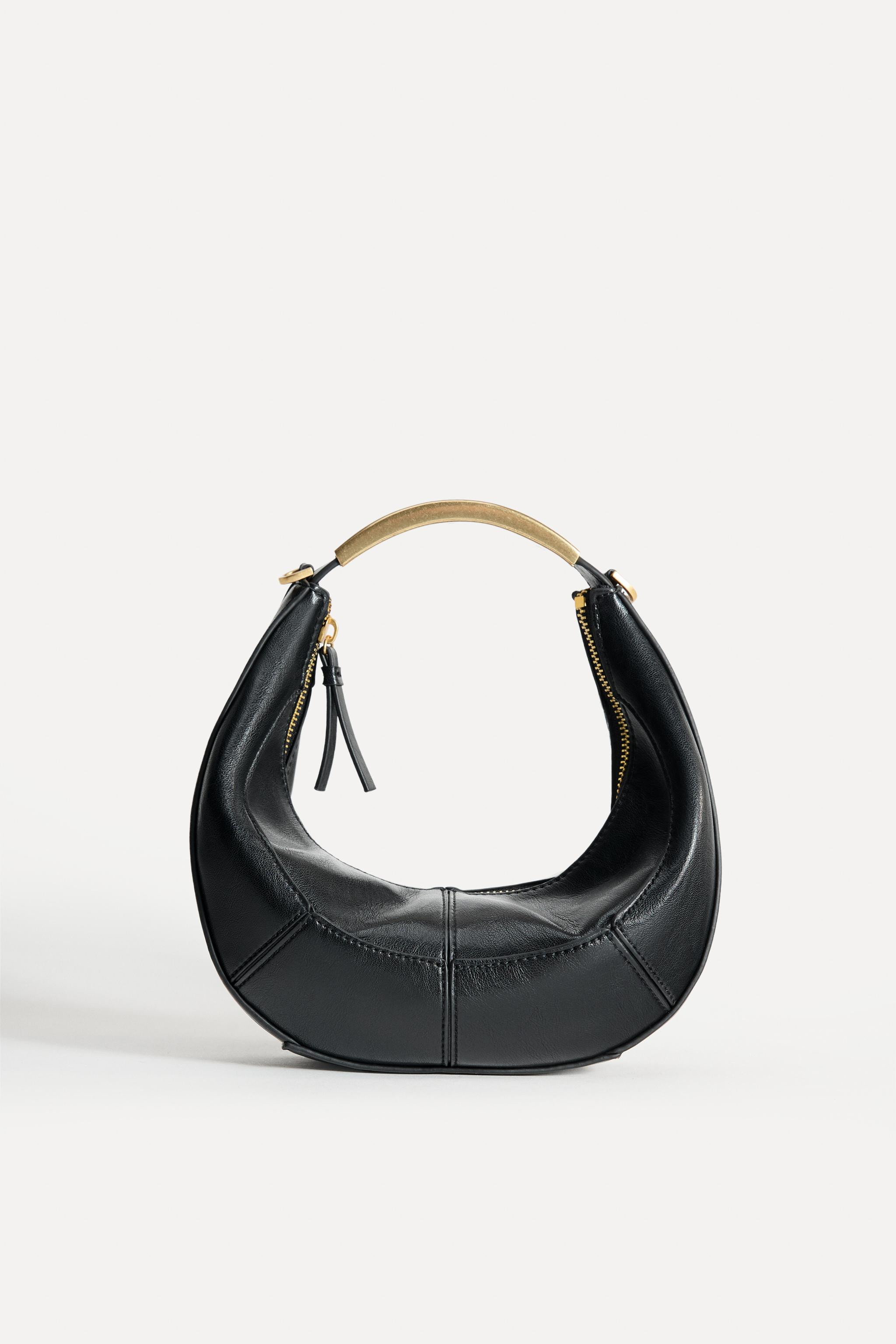 OVAL BAG WITH METAL HANDLE | Zara US