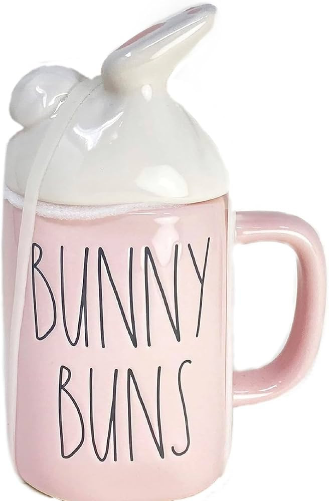 Rae Dunn BUNNY BUNS Mug with topper - EASTER - Ceramic - Dishwasher and Microwave safe | Amazon (US)