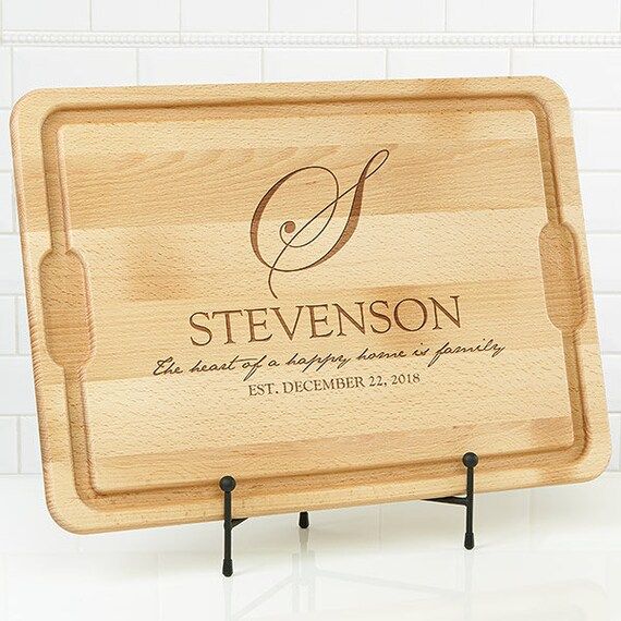 Family Name Personalized Maple Cutting Board 12x17, Housewarming Gifts, Gifts for Couples, Monogr... | Etsy (US)