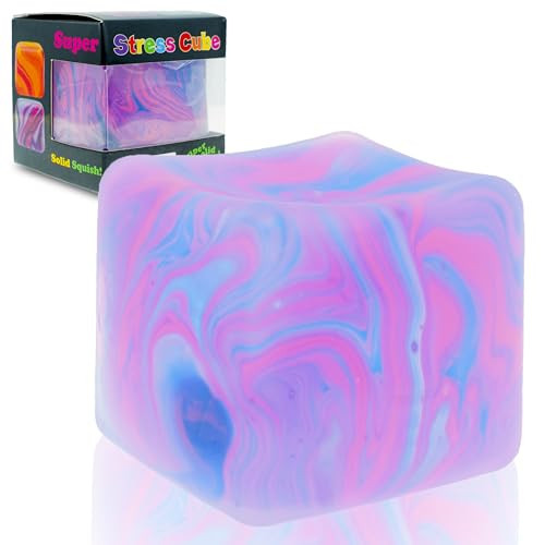 Stress Cube for Kid & Adults, Gel Filled Squishy Toys for Kids Stress Relief - High Density Squeeze Balls for Students Calming, Fidgets for Classroom Prize Toys | Amazon (US)