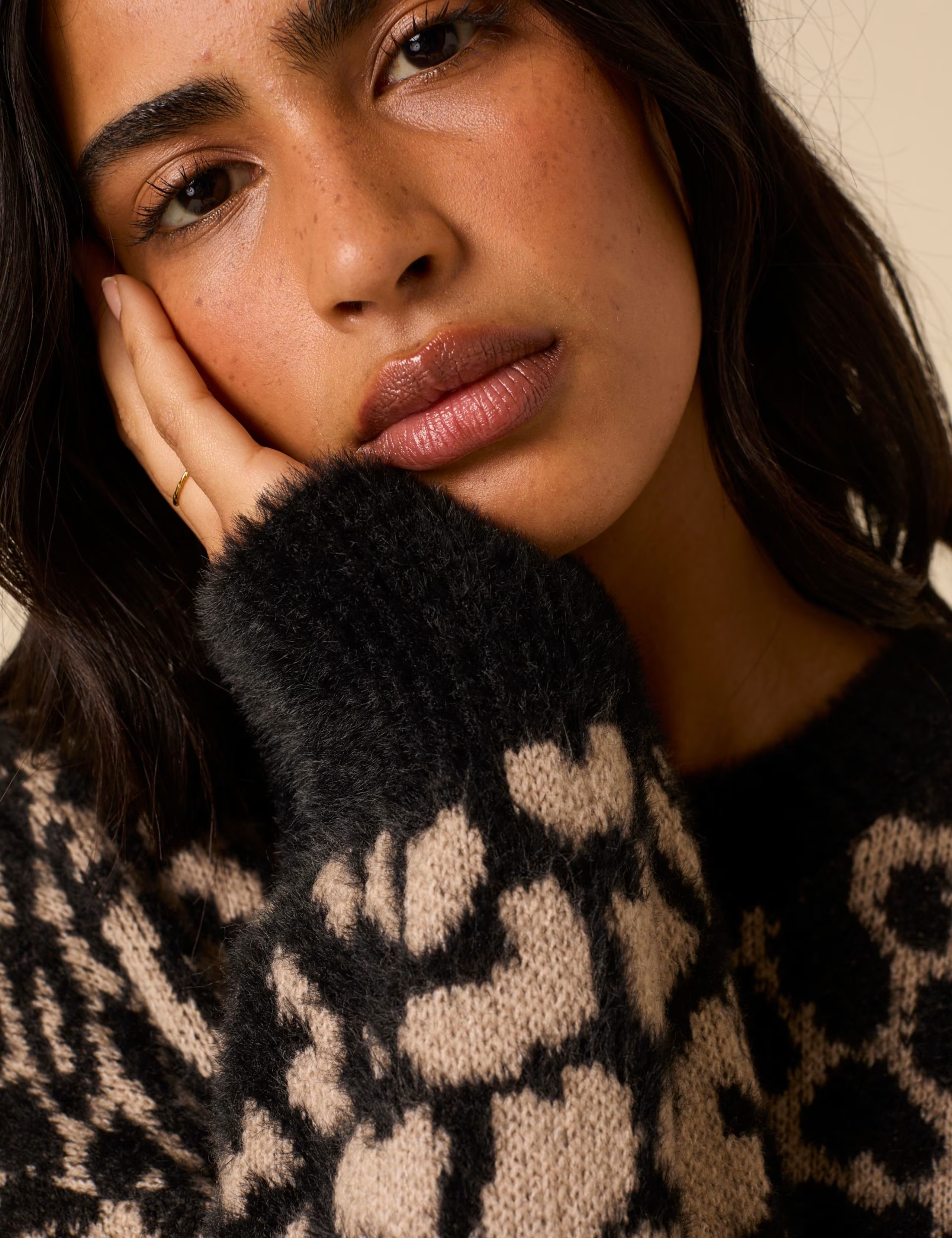 Animal Print Jacquard Oversized Jumper | Marks & Spencer (UK)